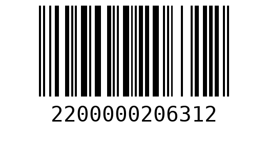 Штрихкод 2200000206312