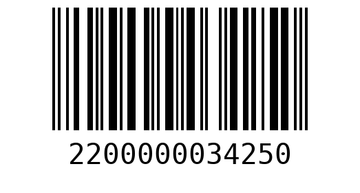 Штрихкод 2200000034250