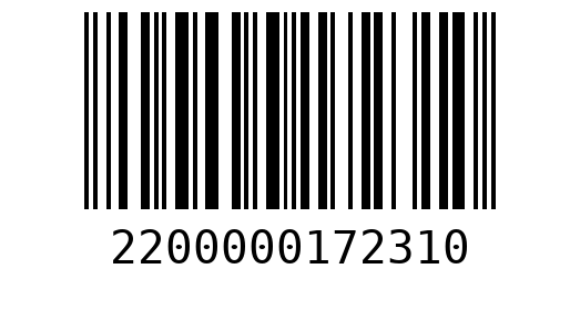 Штрихкод 2200000172310