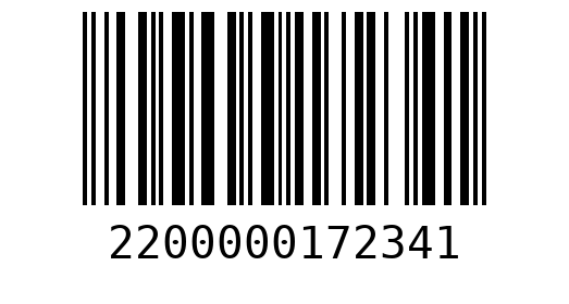 Штрихкод 2200000172341