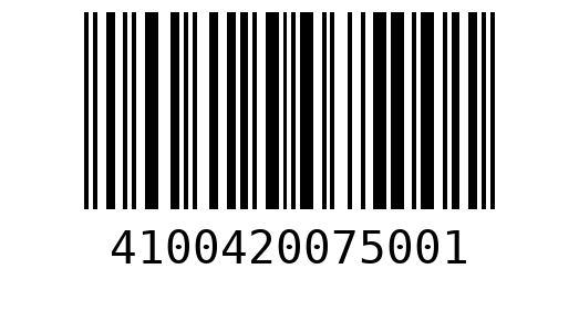 Штрихкод 4100420075001