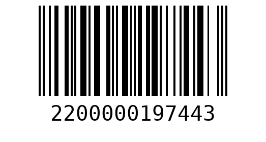 Штрихкод 2200000197443