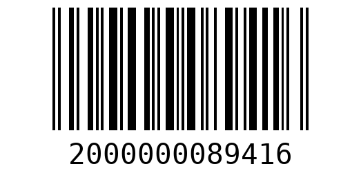 Штрихкод 2000000089416