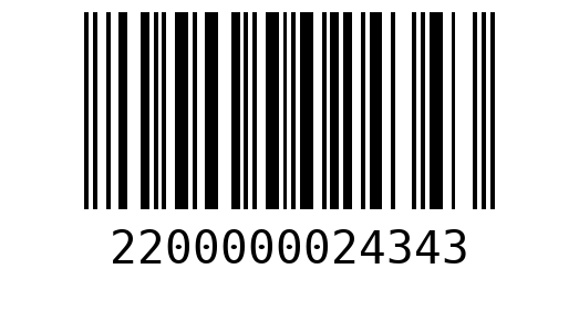 Штрихкод 2200000024343
