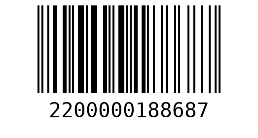 Штрихкод 2200000188687