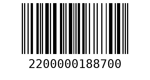 Штрихкод 2200000188700