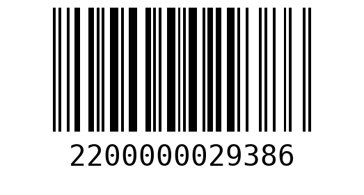 Штрихкод 2200000029386
