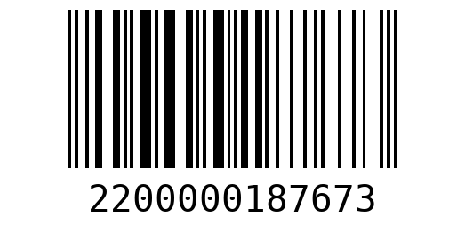 Штрихкод 2200000187673