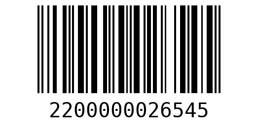 Штрихкод 2200000026545