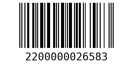 Штрихкод 2200000026583