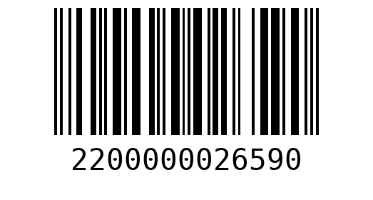 Штрихкод 2200000026590