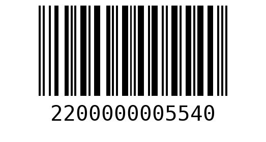 Штрихкод 2200000005540