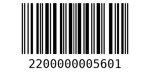 Штрихкод 2200000005601