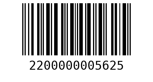 Штрихкод 2200000005625