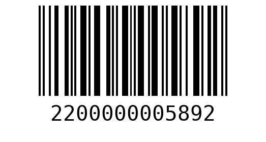 Штрихкод 2200000005892