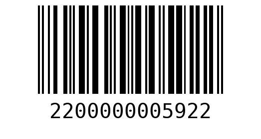 Штрихкод 2200000005922