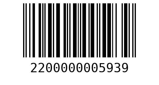 Штрихкод 2200000005939