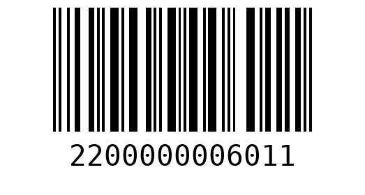 Штрихкод 2200000006011
