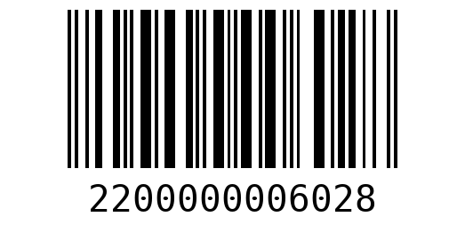 Штрихкод 2200000006028