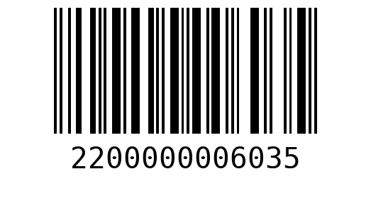 Штрихкод 2200000006035