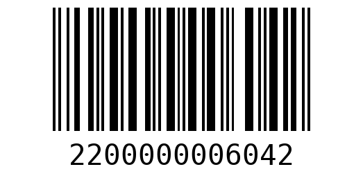 Штрихкод 2200000006042