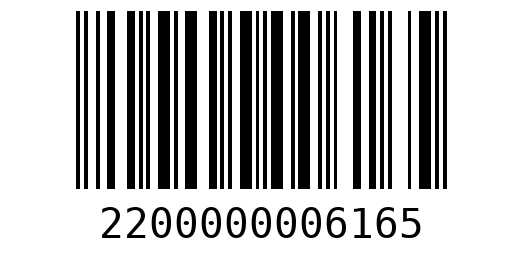 Штрихкод 2200000006165