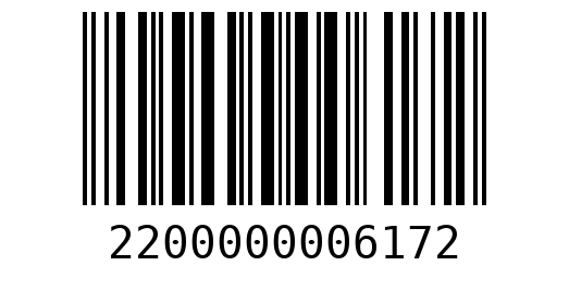 Штрихкод 2200000006172