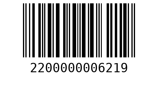 Штрихкод 2200000006219