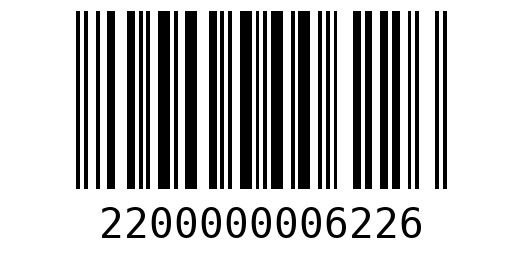 Штрихкод 2200000006226