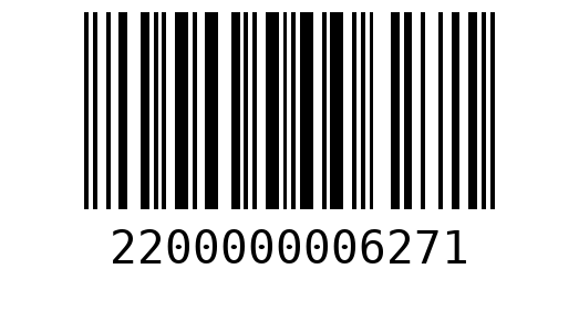 Штрихкод 2200000006271