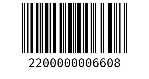 Штрихкод 2200000006608
