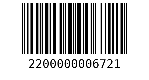 Штрихкод 2200000006721