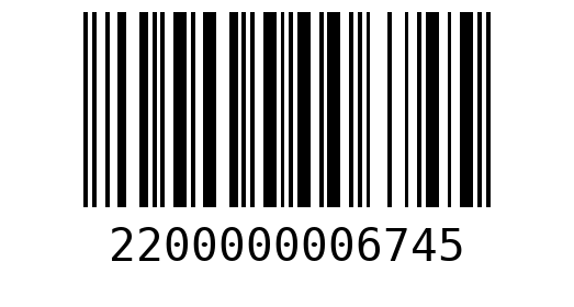 Штрихкод 2200000006745