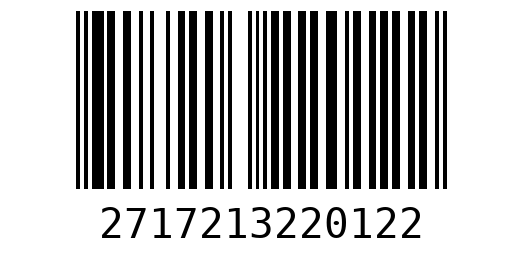 Штрихкод 2717213220122
