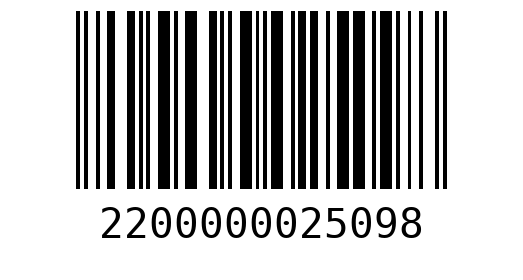 Штрихкод 2200000025098