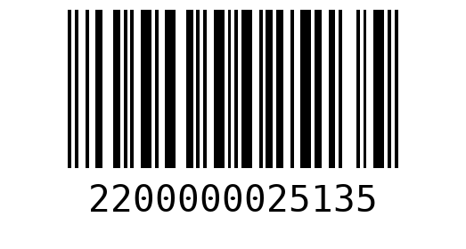 Штрихкод 2200000025135