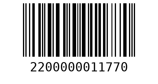 Штрихкод 2200000011770