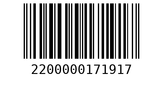 Штрихкод 2200000171917