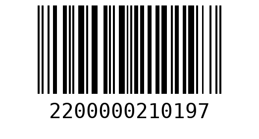 Штрихкод 2200000210197