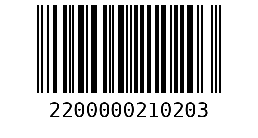 Штрихкод 2200000210203