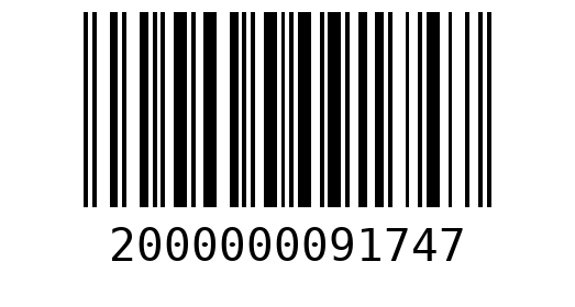 Штрихкод 2000000091747