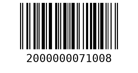 Штрихкод 2000000071008