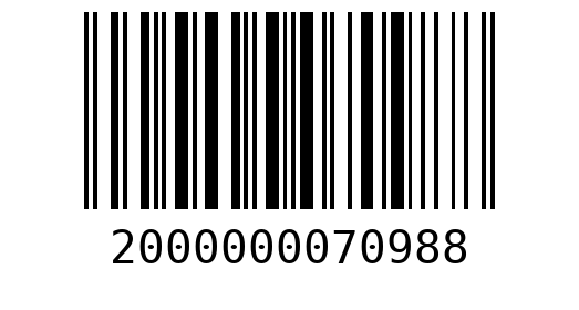 Штрихкод 2000000070988