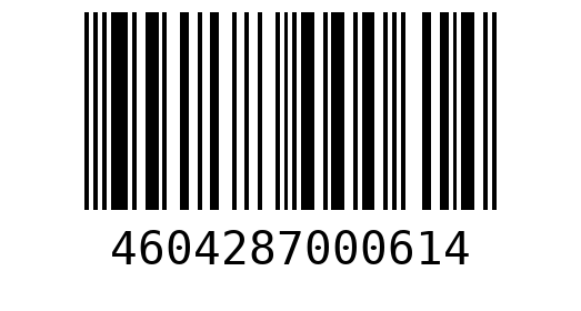 Штрихкод 4604287000614