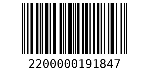 Штрихкод 2200000191847
