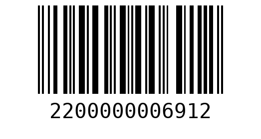 Штрихкод 2200000006912