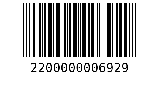 Штрихкод 2200000006929