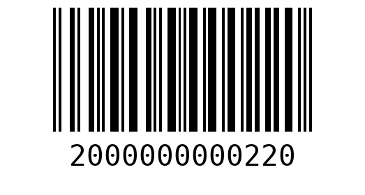Штрихкод 2000000000220