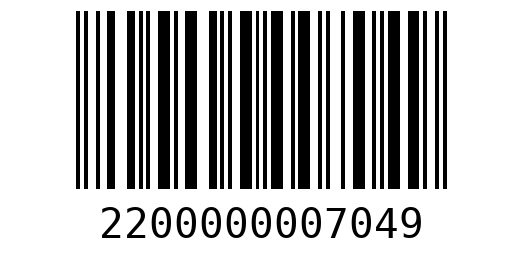 Штрихкод 2200000007049