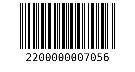 Штрихкод 2200000007056